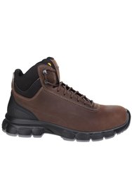 Mens Condor Mid Lace Up Safety Boots - Brown