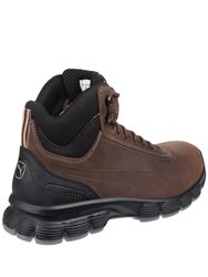 Mens Condor Mid Lace Up Safety Boots - Brown