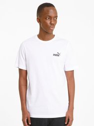 Mens ESS Logo T-Shirt - White - White