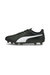 Mens King Hero 21 FG Leather Soccer Cleats - Black/White