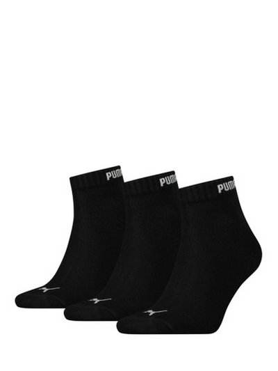 Puma Mens Quarter Socks (Pack of 3) (Black) product