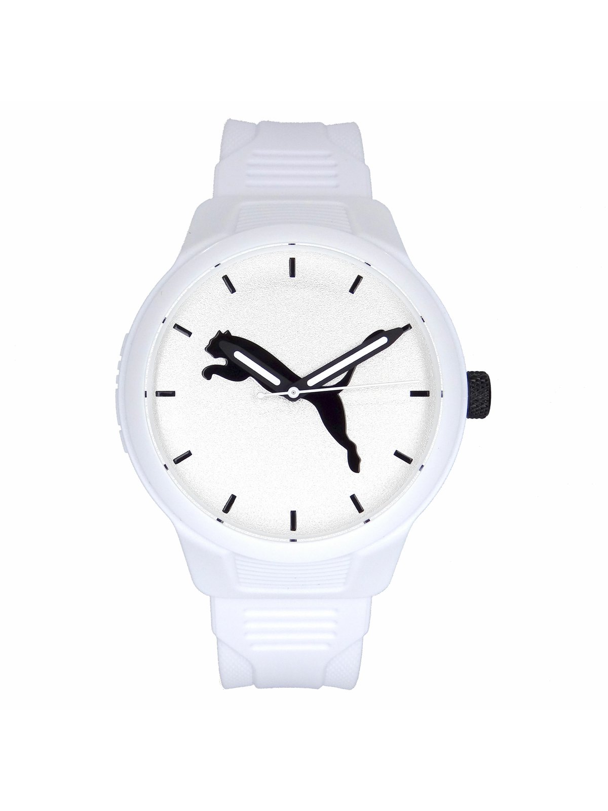 Puma White Mens Reset P5012 White Polyurethane Quartz Fashion