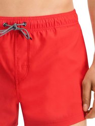 Mens Swim Shorts - Red - Red