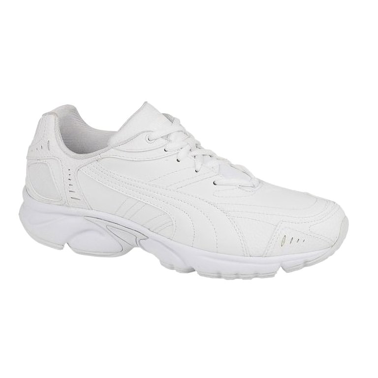 Puma Axis/Hahmer Junior Lace Non-Marking Trainer / Big Boys Trainers /Sports (White) - White