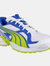 Puma Axis Mesh V2 Lace Up Big Boys Sneakers (Lime/Blue) (5 US) - Lime/Blue