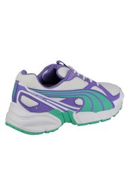 Puma Axis Mesh V2 Lace Up Big Boys Sneakers (Purple/Green)