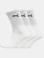 Puma Crew Socks 3 Pair Pack / Mens Socks (White) - White
