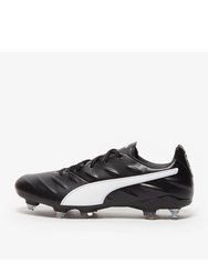 Puma Mens King Pro 21 Leather Soccer Cleats - Black/White