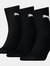 Puma Unisex Adult Crew Socks (Pack of 3) (Black)