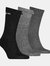 Puma Unisex Adult Crew Sports Socks (Pack of 3) (Gray)