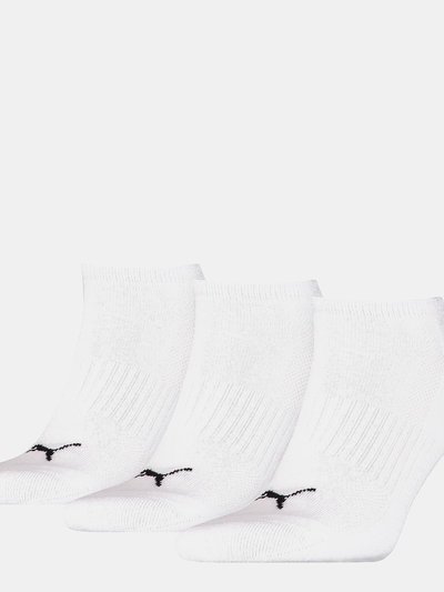 Puma Puma Unisex Adult Cushioned Trainer Socks (Pack of 3) (White/Black) product