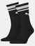 Puma Unisex Adult Heritage Stripe Crew Socks (Pack of 2) (Black/White) - Black/White