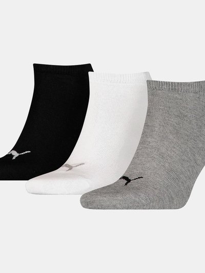 Puma Puma Unisex Adult Invisible Socks (Pack of 3) (Gray/White/Black) product