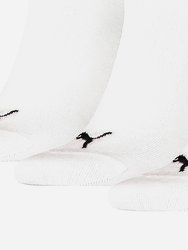 Puma Unisex Adult Invisible Socks (Pack of 3) (White)