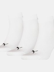 Puma Unisex Adult Quarter Training Ankle Socks (Pack of 3) (White)