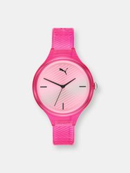 Puma Women's Contour P1024 Pink Polyurethane Quartz Fashion Watch - Pink