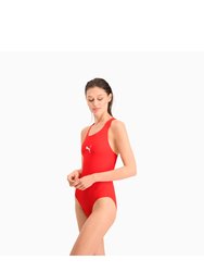 Puma Womens/Ladies One Piece Bathing Suit (Red)