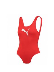 Puma Womens/Ladies One Piece Bathing Suit (Red)