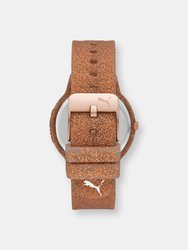 Puma Women's Reset P1002 Rose-Gold Silicone Quartz Fashion Watch