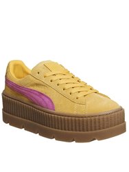 Puma X FENTY By Rihanna Womens/Ladies Cleated Suede Creepers - Lemon/Pink