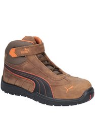 Mens Indy Mid Touch Fastening Safety Boot - Brown - Brown