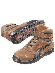 Mens Indy Mid Touch Fastening Safety Boot - Brown