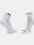 Unisex Adult Cushioned Ankle Socks Pack of 3 - White/Black