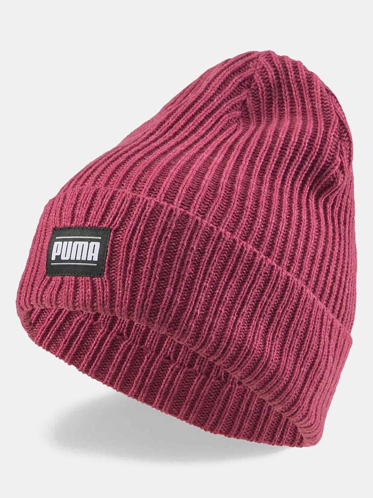 Unisex Adult Ribbed Cuff Classic Beanie - Orchid - Orchid