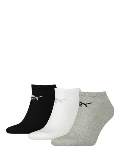 Puma Unisex Adult Trainer Socks - Gray / Black / White product