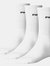 Unisex Adults Crew Socks - White - White
