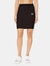 Womens/Ladies Classic Rib Skirt - Black