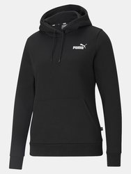 Womens/Ladies ESS Logo Hoodie - Black - Black