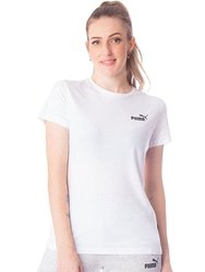 Womens/Ladies ESS Logo T-Shirt - White - White