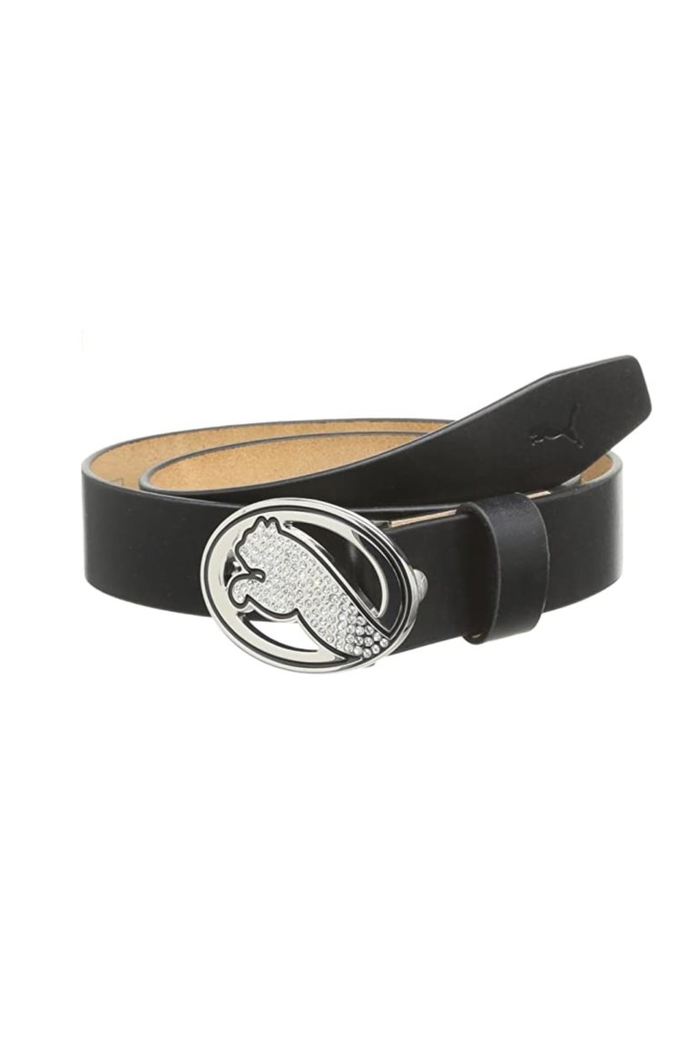 Womens/Ladies Regent Fitted Leather Belt - Black - Black