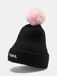 Womens/Ladies Shift Beanie - Black/Rose Pink