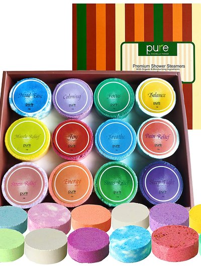 Pure Parker Aromatherapy Shower Steamers 12-Pack for Men & Women product