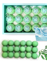 Bath Bomb Gift Sets for Men. 18 Therapeutic Eucalyptus Bath Bombs for Sore Muscles. Best Mens Bath Bomb Gift Box for Him & Her