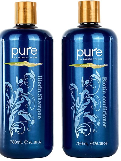 Pure Parker Biotin Shampoo and Conditioner Set for Thicker, Healthier Hair. for All Hair Types. Sulfate Free product