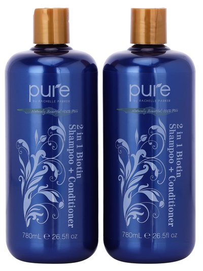 Pure Parker Biotin Shampoo & Conditioner 2-in-1 Combo. 2 Big Bottles product