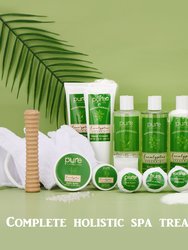 Fresh Eucalyptus 18-Piece Deluxe Gift Basket Bath And Body Set With Essential Oils For Men And Women, Unisex