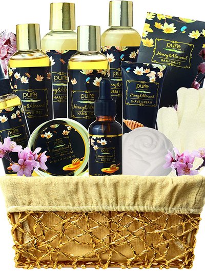 Pure Parker Honey Almond Relaxing Spa Gift Basket for Women! product