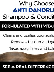 Moisture Renewal Anti Dandruff Shampoo and Conditioner set for Men & Women