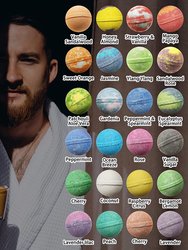 Nurture Me Natural Bath Bombs 24-Piece Gift Set For Men And Women