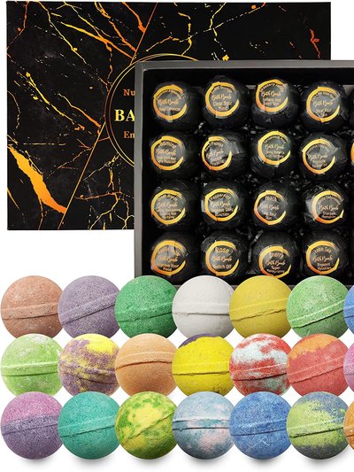 Pure Parker Nurture Me Natural Bath Bombs 24-Piece Gift Set For Men And Women product