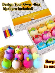 Surprise Bath Bombs for Kids with Toys Inside!