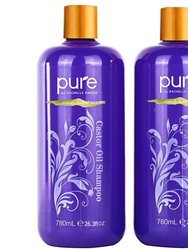 Ultra Volumizing, Growth Stimulating Castor Oil Shampoo And Conditioner Set. Huge 26.5 oz Strengthen, Grow And Restore.