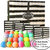 24 Pc Bath Bombs Gift Set by Purelis. With 4 Extra Gift Boxes. Natural, with Essential Oils