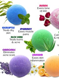 50 Piece Natural Bath Bombs for Men & Women