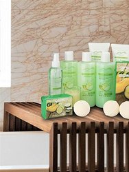 Cucumber Melon Bath and Body Spa Gift Basket for Women and Men