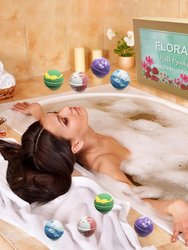 Floral Essential Oil Bath Bombs For Women. 24 Moisturizing Bath Bombs Gift Set - Best Holiday Gift for Mom, Wife, Friends!